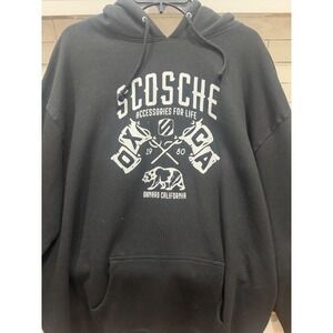scosche‎ accessories for life black graphic hoodie xl